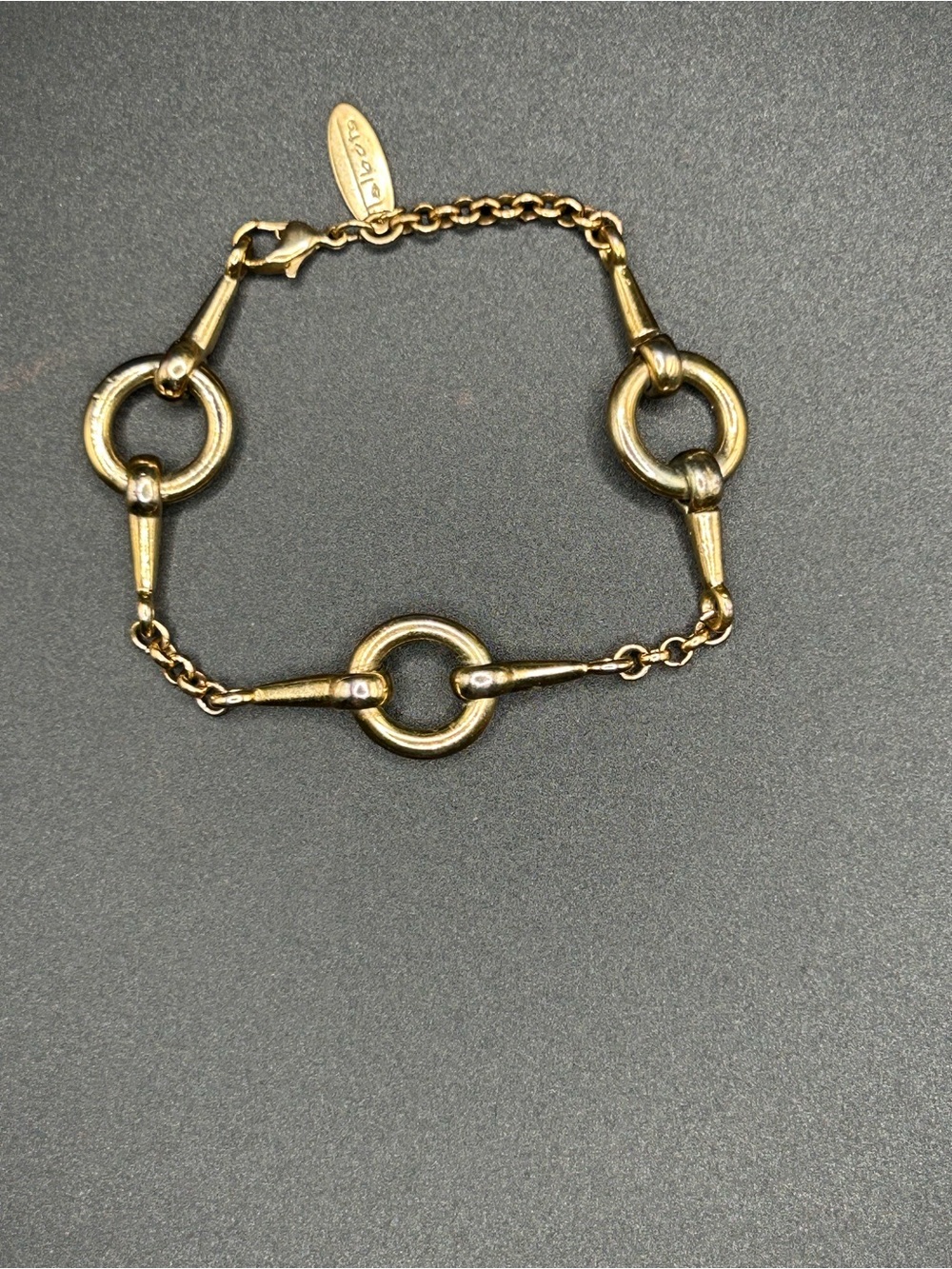 Talbots Brass Link Horsebit Bracelet